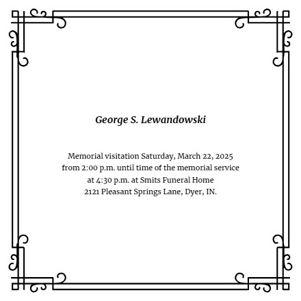Obituary - George S. Lewandowski